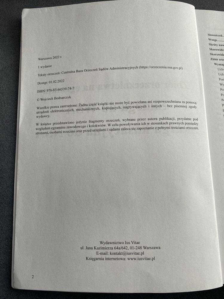 Skarga do WSA ius vitae