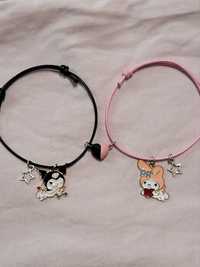 zestaw bransoletek magnes dla par hello kitty sanrio kawaii cute