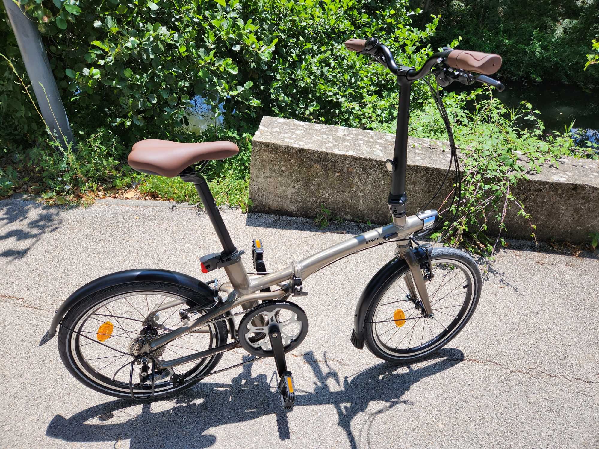 Bicicleta dobrável de alta qualidade, em alumínio envernizado