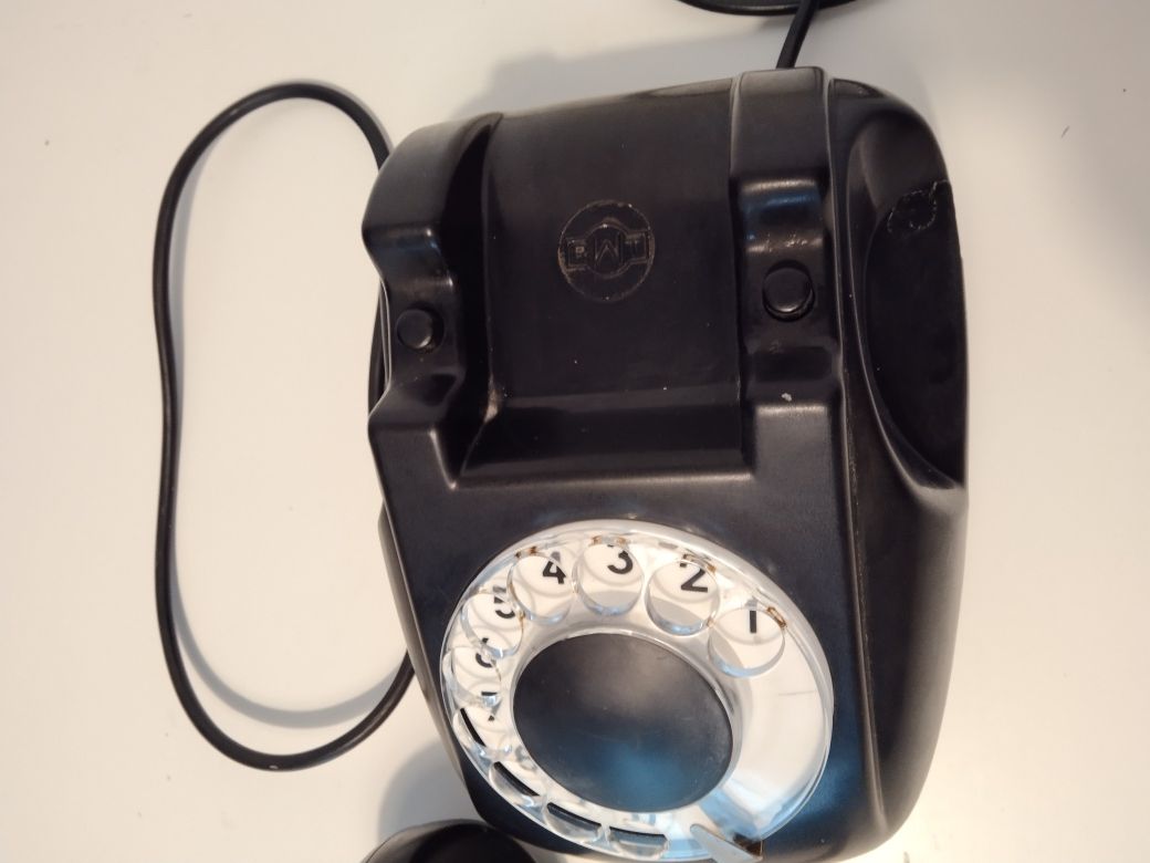 Telefon PRL bakelit, bakelitowy, RWT