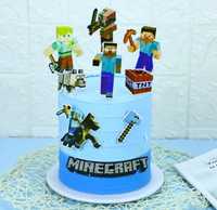 Toper na tort Minecraft