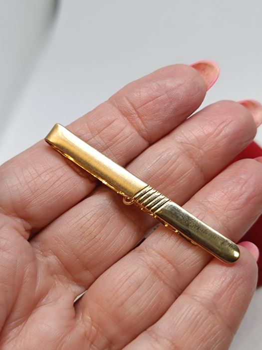 Złota spinka do krawata, złoto próby 583