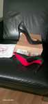 Szpilki christian louboutin kate, czarne, skóra, oryginalne, rozm. 38,