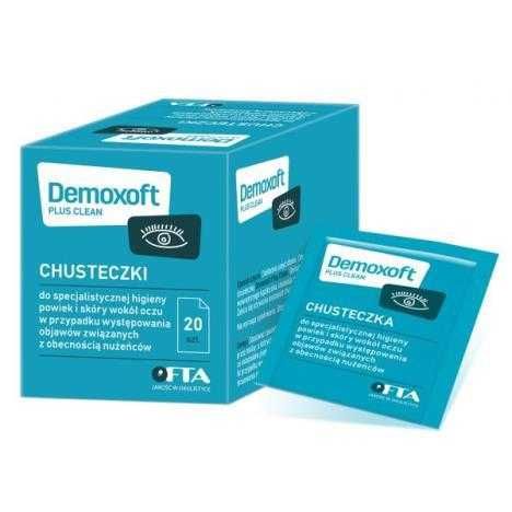 Demoxoft Plus Clean Chusteczki do powiek 30 szt.