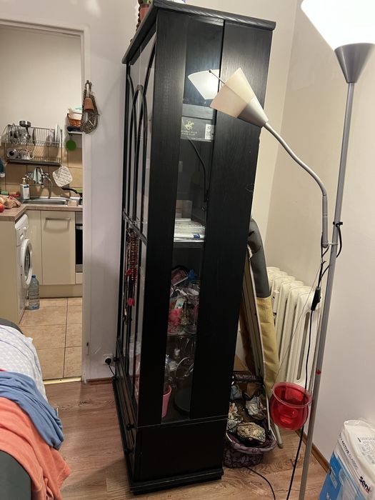 Łóżko drewniane i komoda i szafka PRL