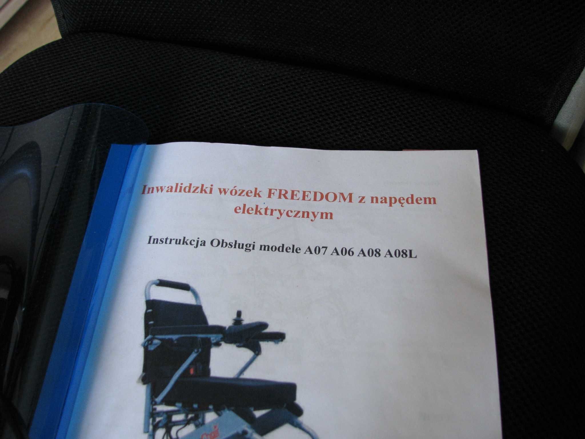 Wózek elektryczny inwalidzki Freedomchair A07