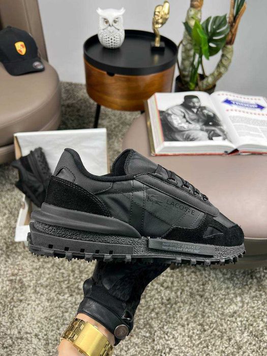 Чоловічі кросівки лакоста Lacoste Elite Active PRM All Black [41-45]