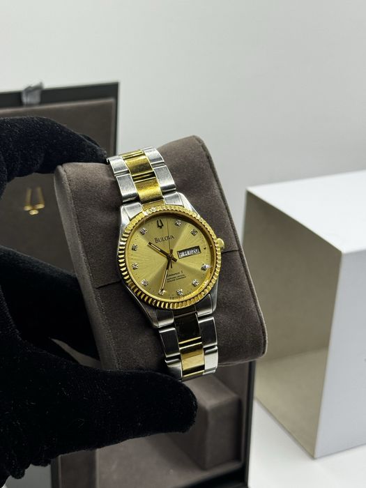 Bulova Eminence Diamond dial 36MM Quartz rzadki zegarek