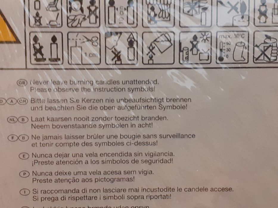 Столові свічки Bolsius (кремового колір)