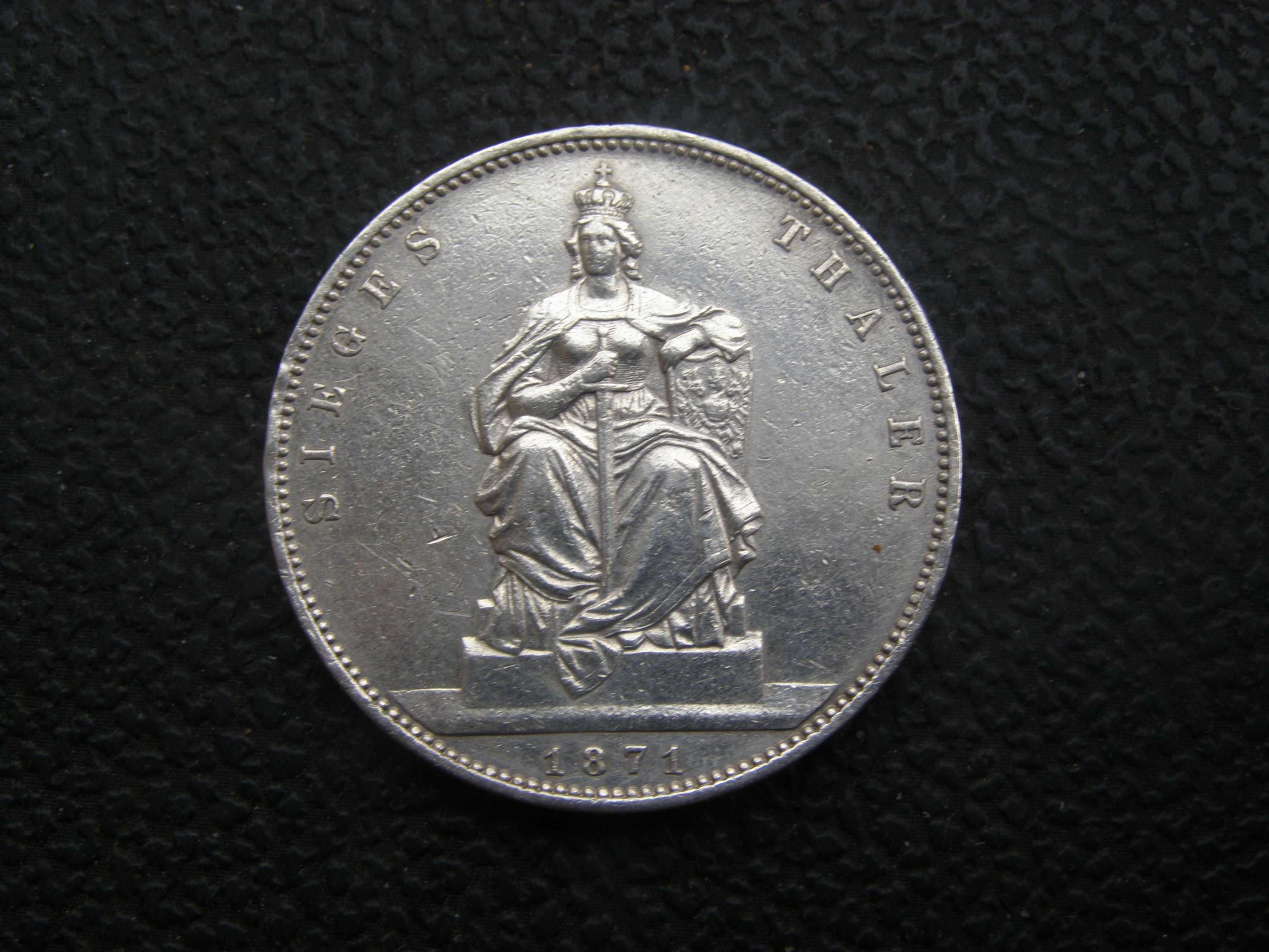 1 талер 1871 г Пруссии