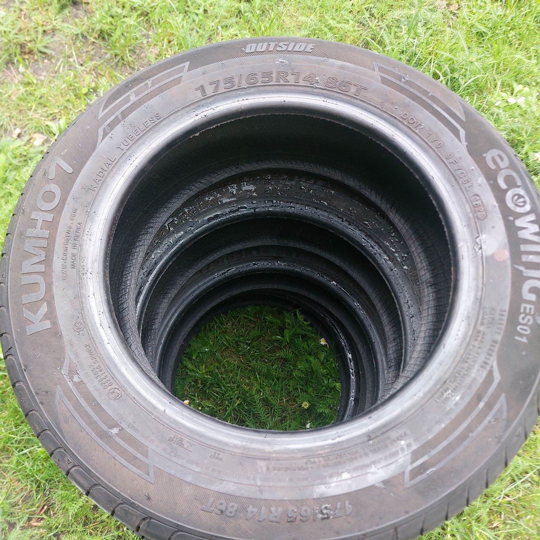 4x 175/65 R 14 Kumho ecowing dot 2023 ,igła ok 7mm 450 zł komplet