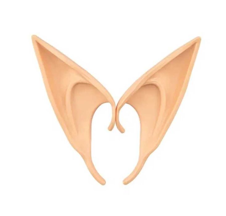 USZY ELFA beżowe ecru strój karnawał święta boże narodzenie 2 szt