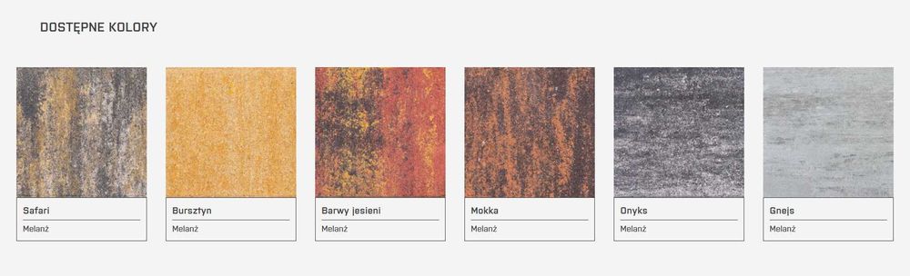 Kostka brukowa Attikos firmy BETARD pow. melanż