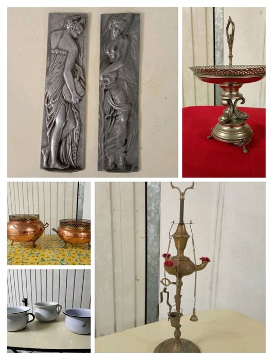 Peças antigas em metal