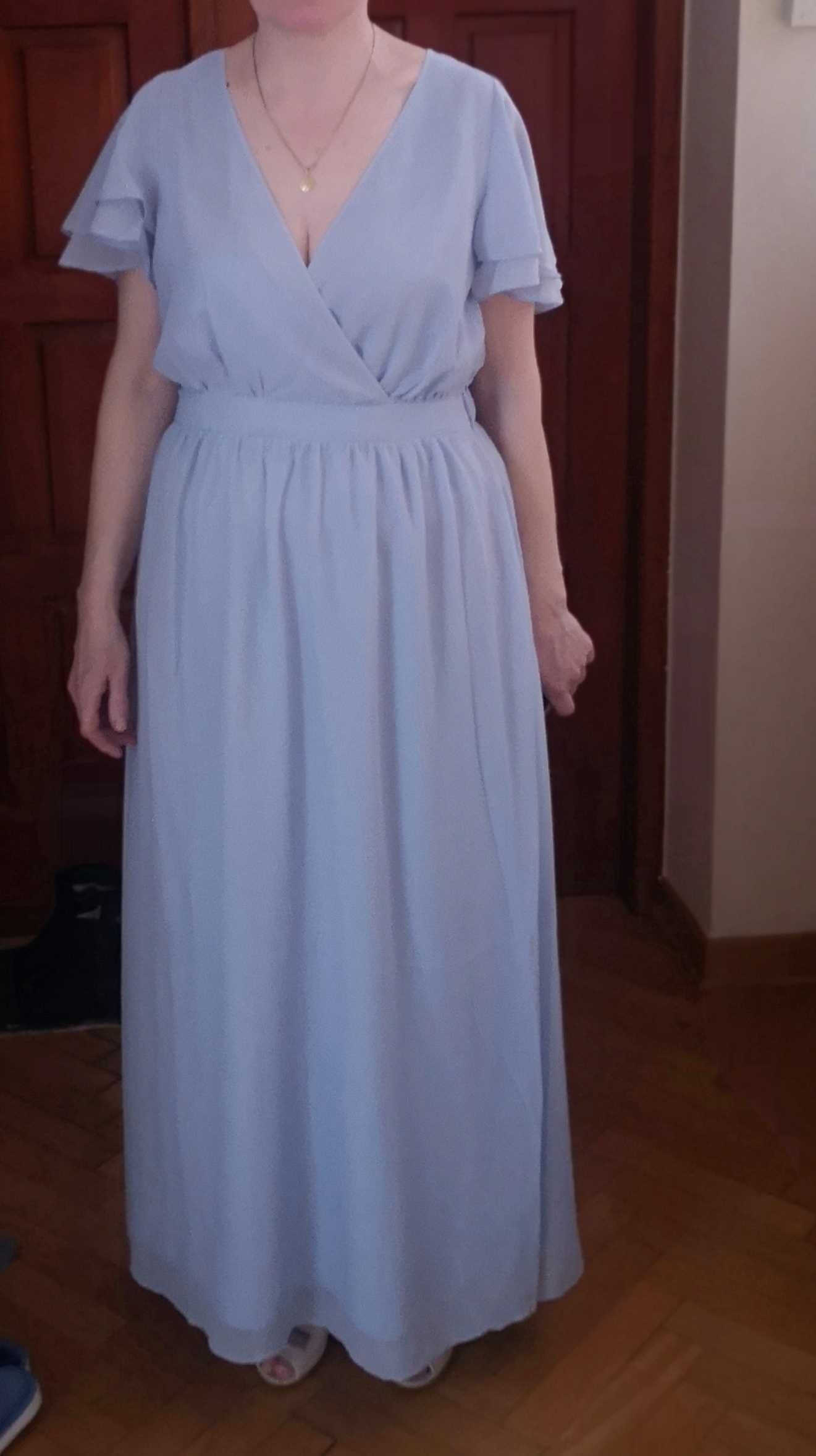 Błękitna suknia VILA rozmiar 42