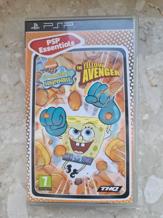 Gra na PSP "Spangebob - the yellow Avenger"