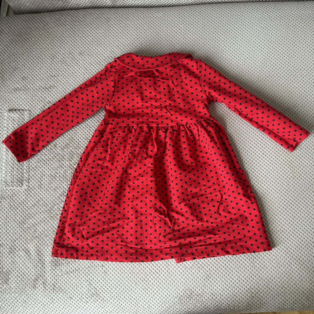 Платье для девочки Wanex 98 красное в горошек