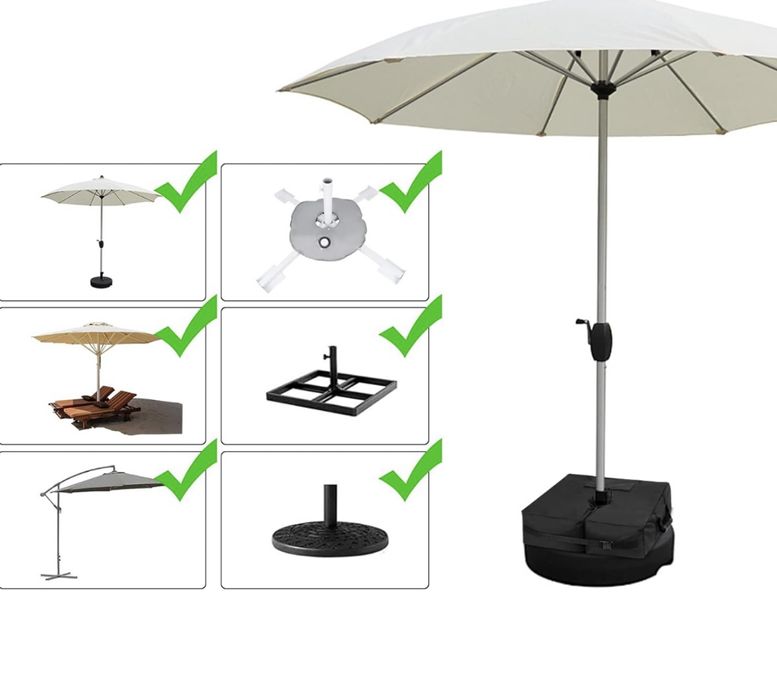 Torba na ciężarki do parasola riogoo czarna