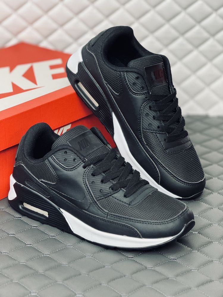 Кроссовки мужские Nike air max 90 black-white кросовки Найк 90 весна