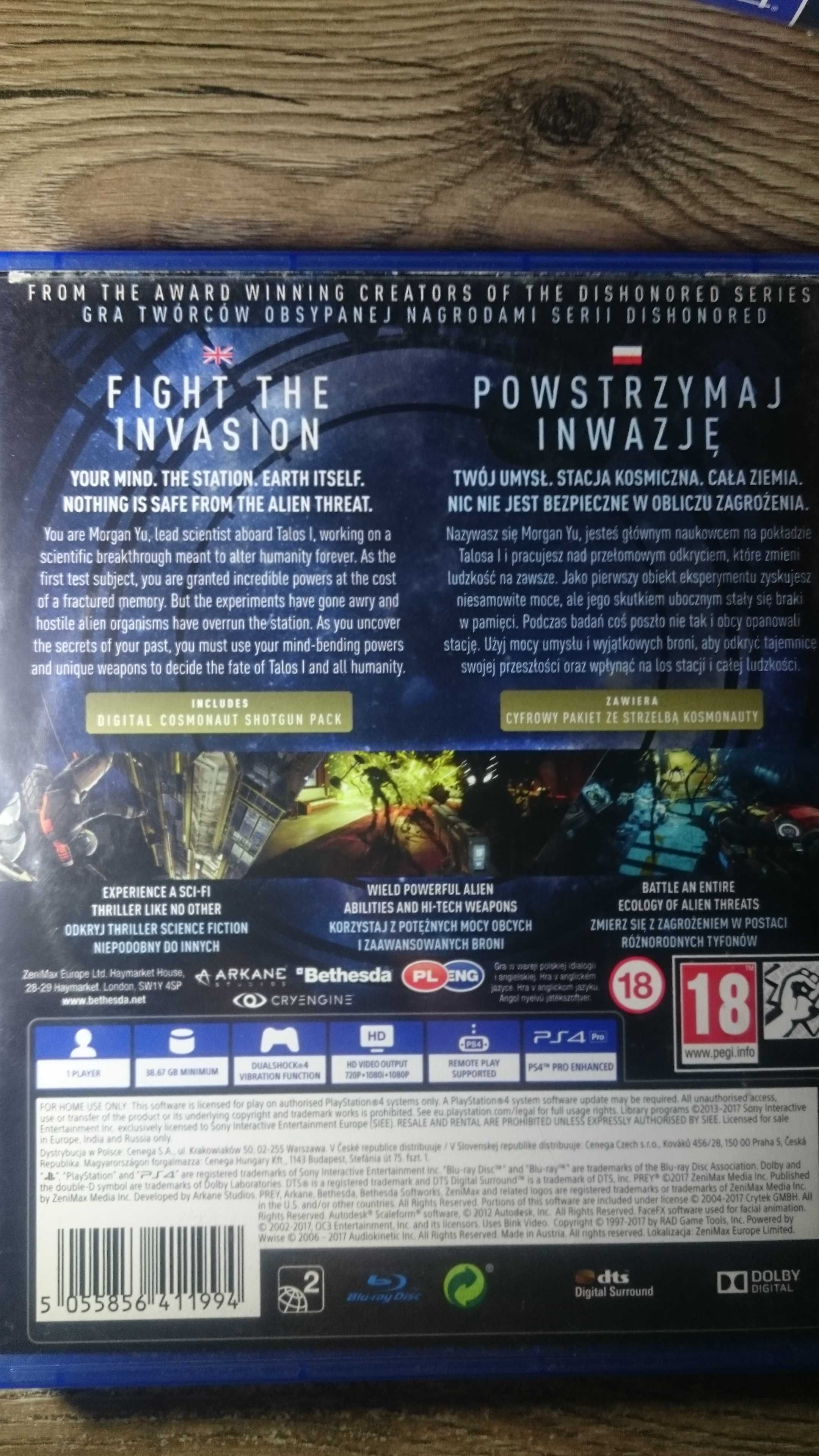 Prey POLSKA ps4 playstation 4 Obcy Mass effect Fallout
