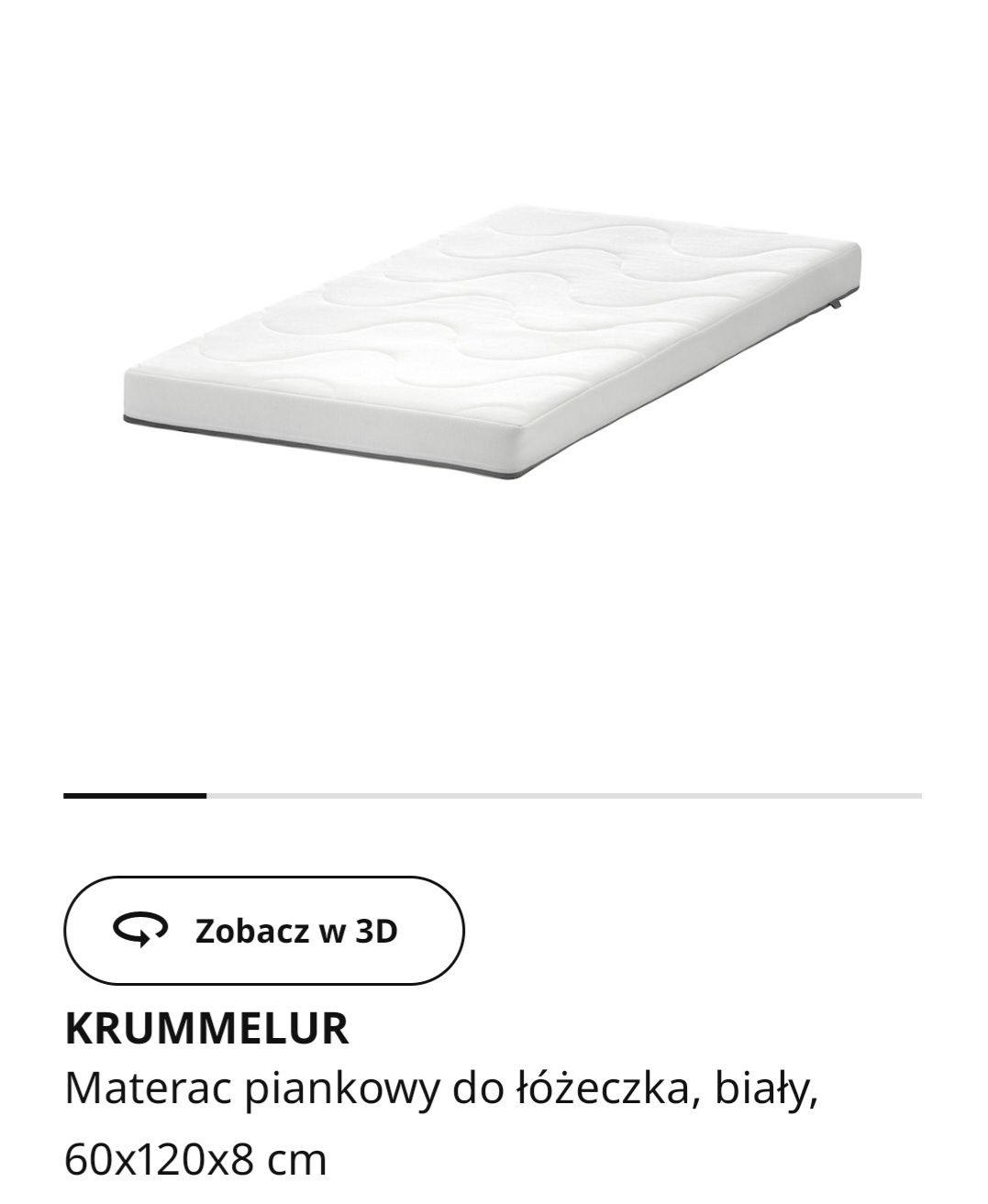 Łóżeczko niemowlęce IKEA