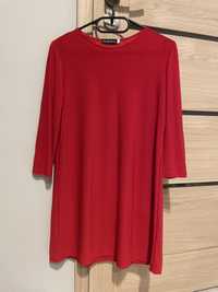 Tunika sukienka wassyl czerwona elegancka na codzień