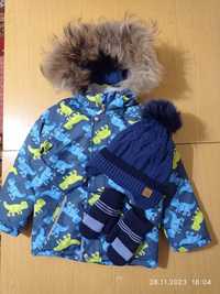 Зимовий комбінезон Lassye,шапка,рукавички, зимний комбинезон куртка шт