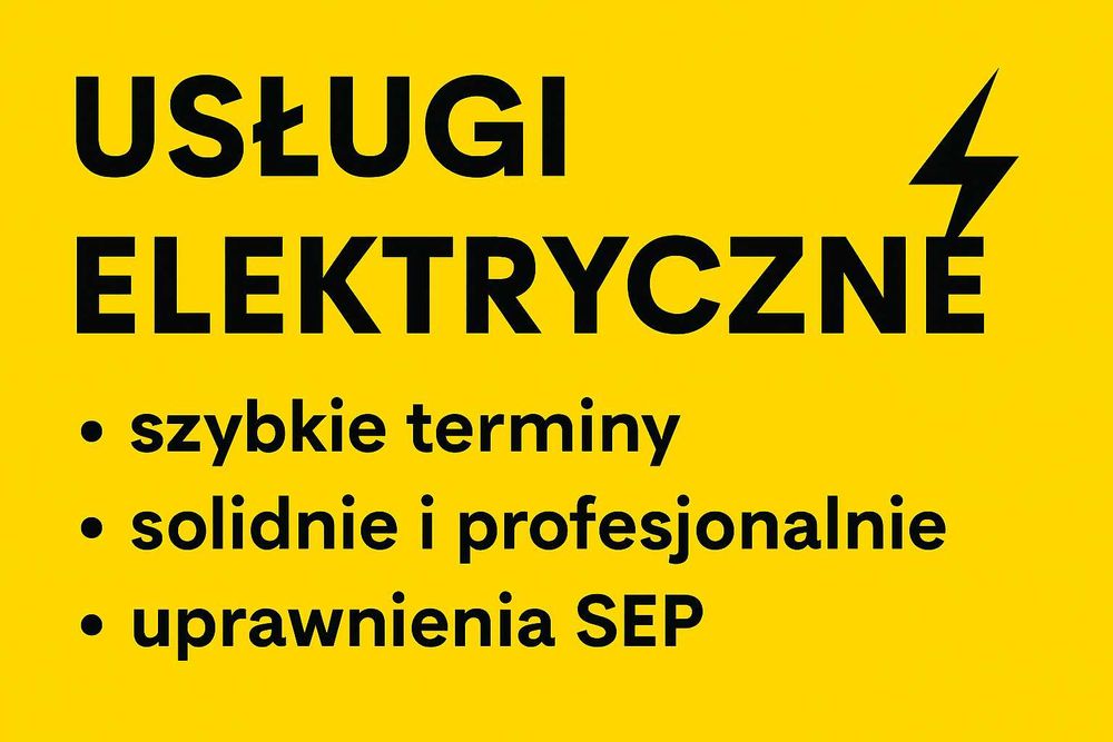 Elektryk Instalacja Naprawa Pomiar Kamery Alarm Satel Bramy Faac