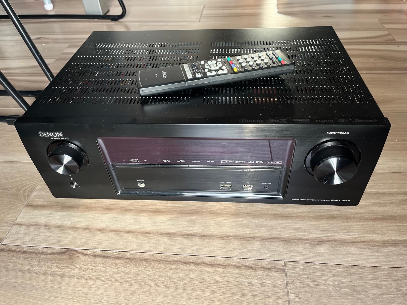 Amplituner Denon AVR-X1200W – Stan bardzo dobry, 7.2, WiFi, 4K