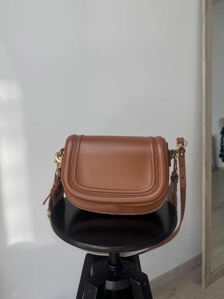Коричнева сумка zara