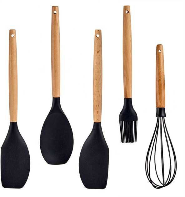 Przybory kuchenne zestaw przyborów 5szt silikonowe
