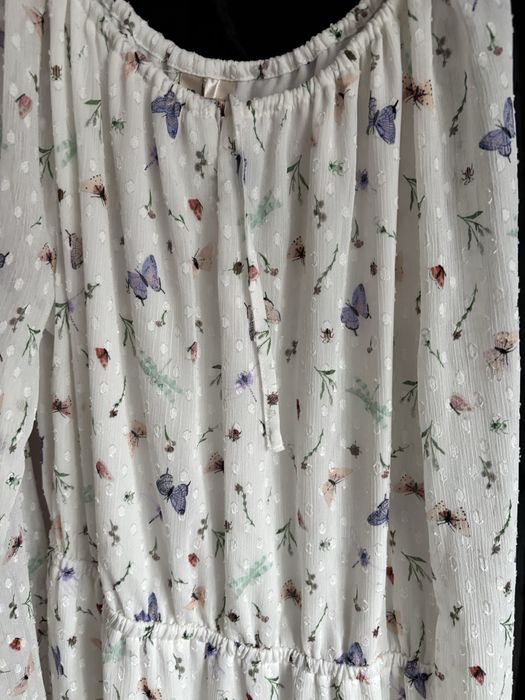 Ніжна сукня hm , S метелики , шифонова сукня