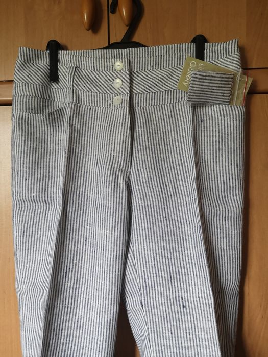 Літні жіночі брюки 100% льон р. S