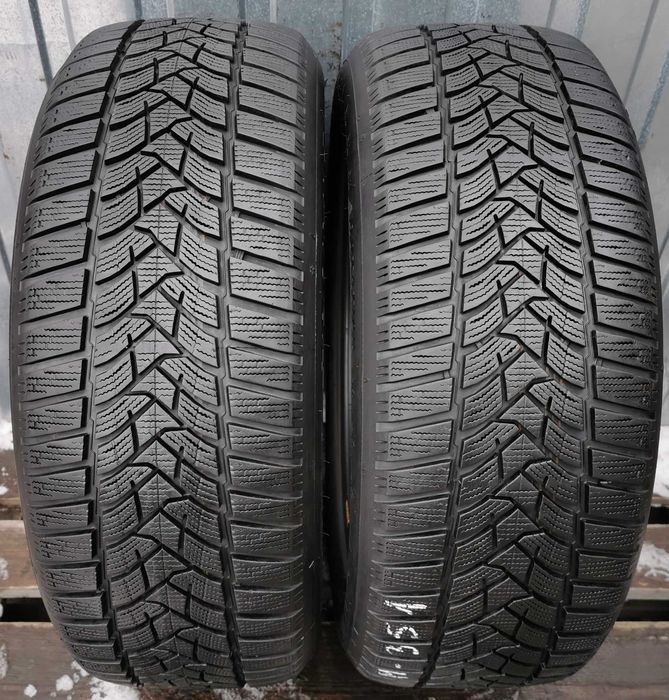 M-351) Opony - 225/55/17 - Dunlop - 7mm - 2szt - Zimowe