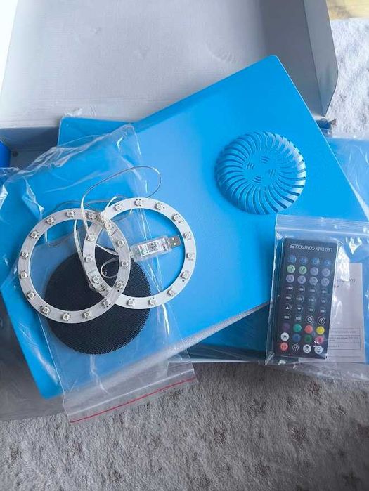 Wymienna obudowa do konsoli Sony PS5 RGB Błękitna