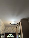 Lampa sufitowa ze szklamym kloszem