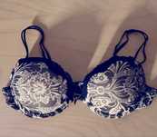 Soutien push up em preto e bege