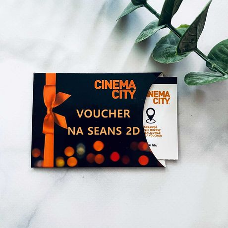 Bilet Voucher do kina Cinema City 2D Cała Polska / Ważny do 30.09.2024