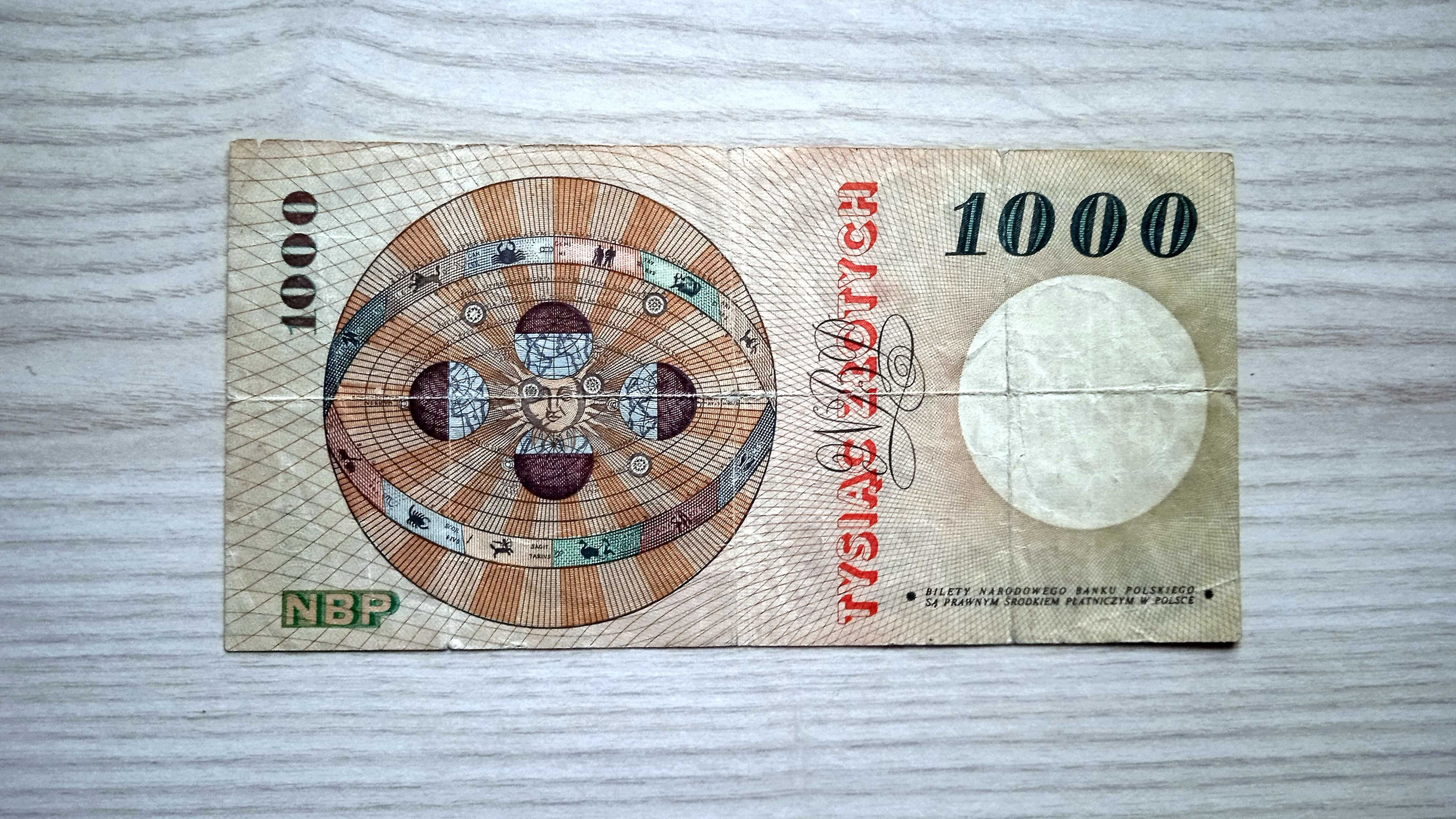 Banknot PRL 1000 zł 1965 K