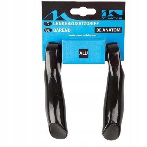 Rogi rowerowe krótkie aluminiowe 6061 ergonomiczne profilowane 224g