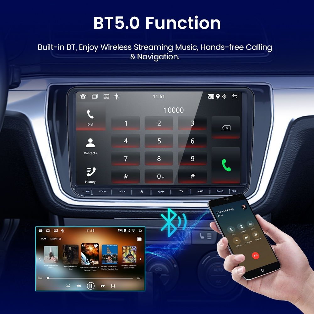 Radio Nawigacja Carplay Androidauto VW,Golf,Passat,Tiguan,Seat, Touran