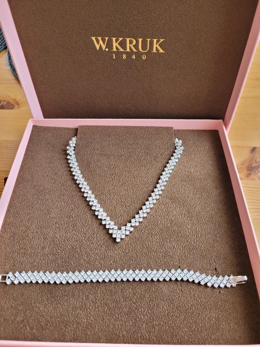 Biżuteria ślubna komplet W.Kruk