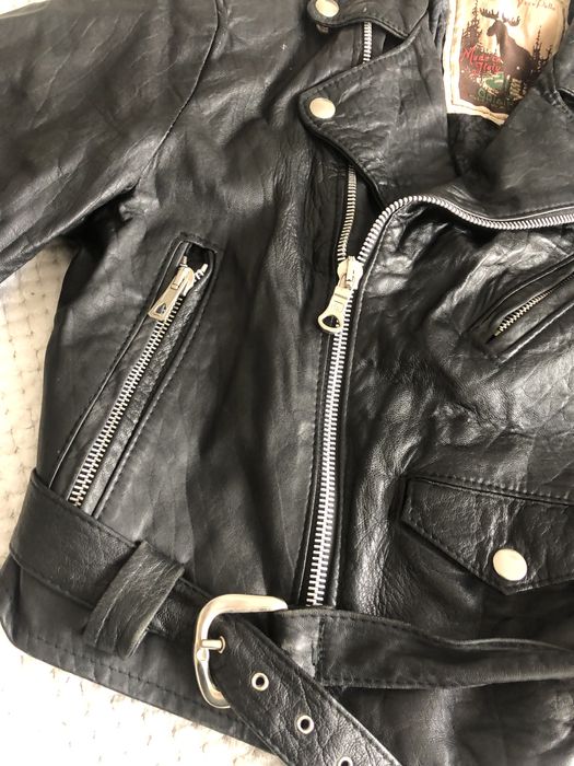Casaco motard pele