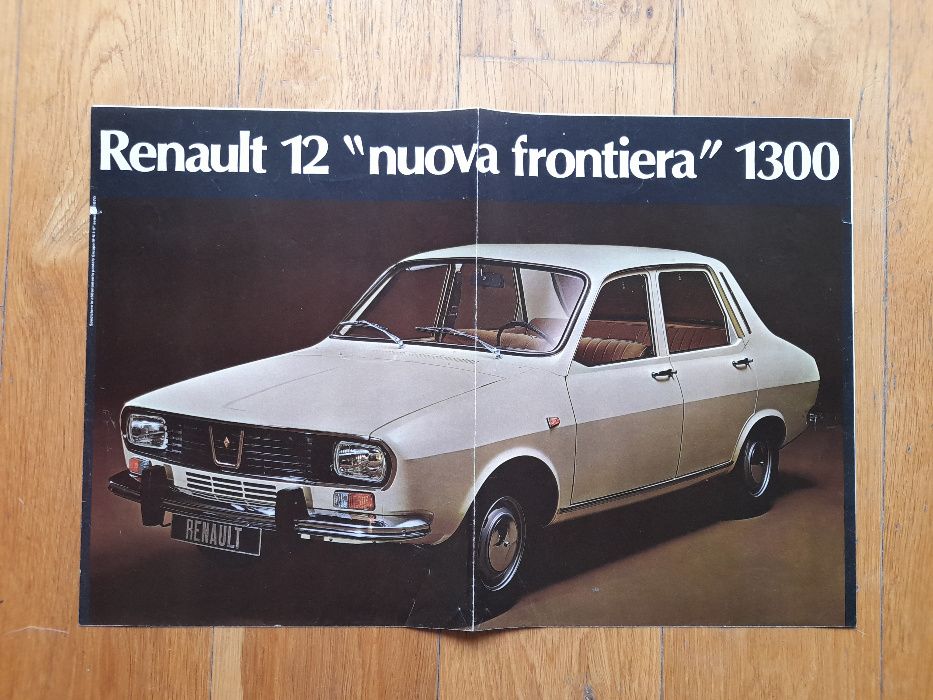 RENAULT 12, Renault 4, Renault 6, Renault 8, Gordini prospekt rok 1970