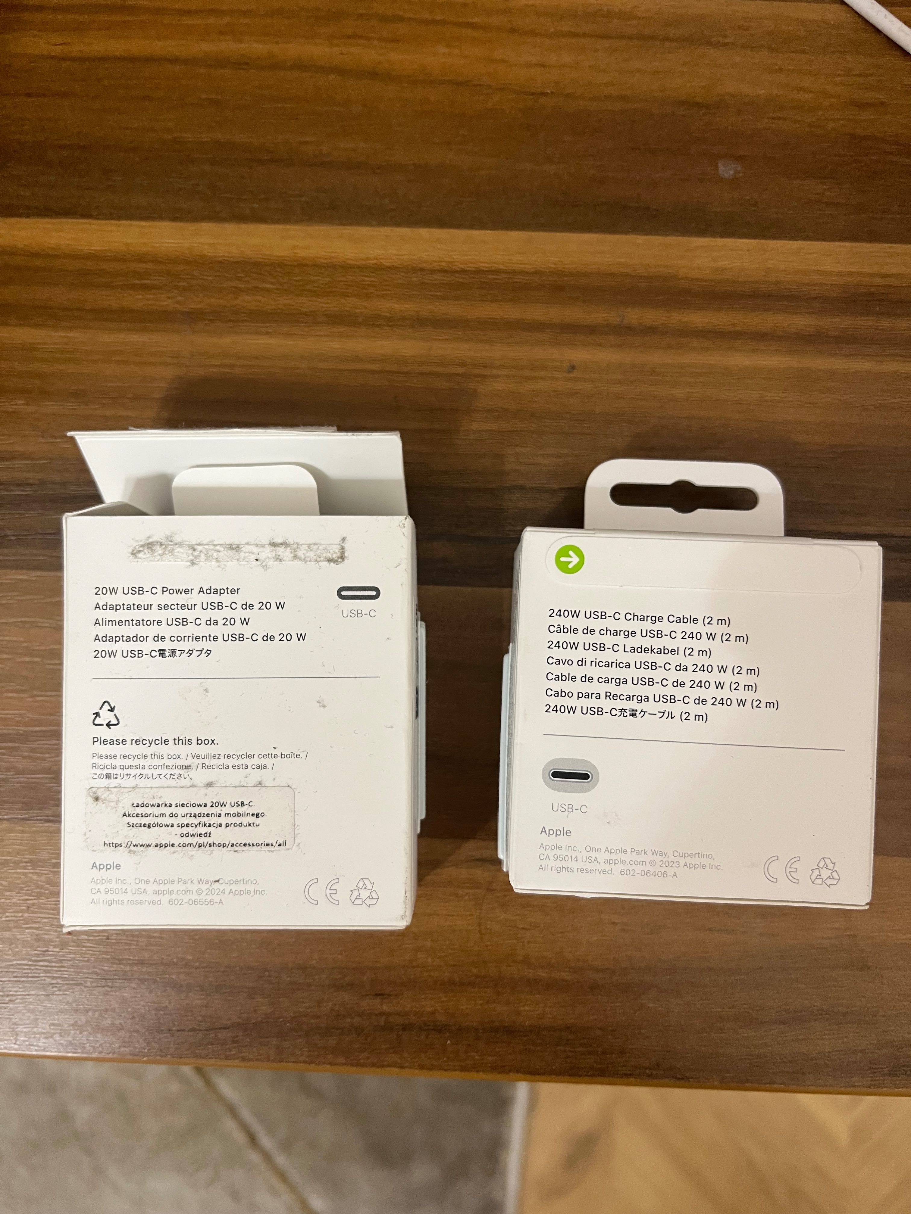 Продам оригінальну зарядку Apple (USB-C 20W) + кабель USB-C (240W, 2 м