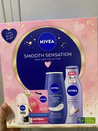 Nowy zestaw kosmetyków Nivea pomadka żel mleczko