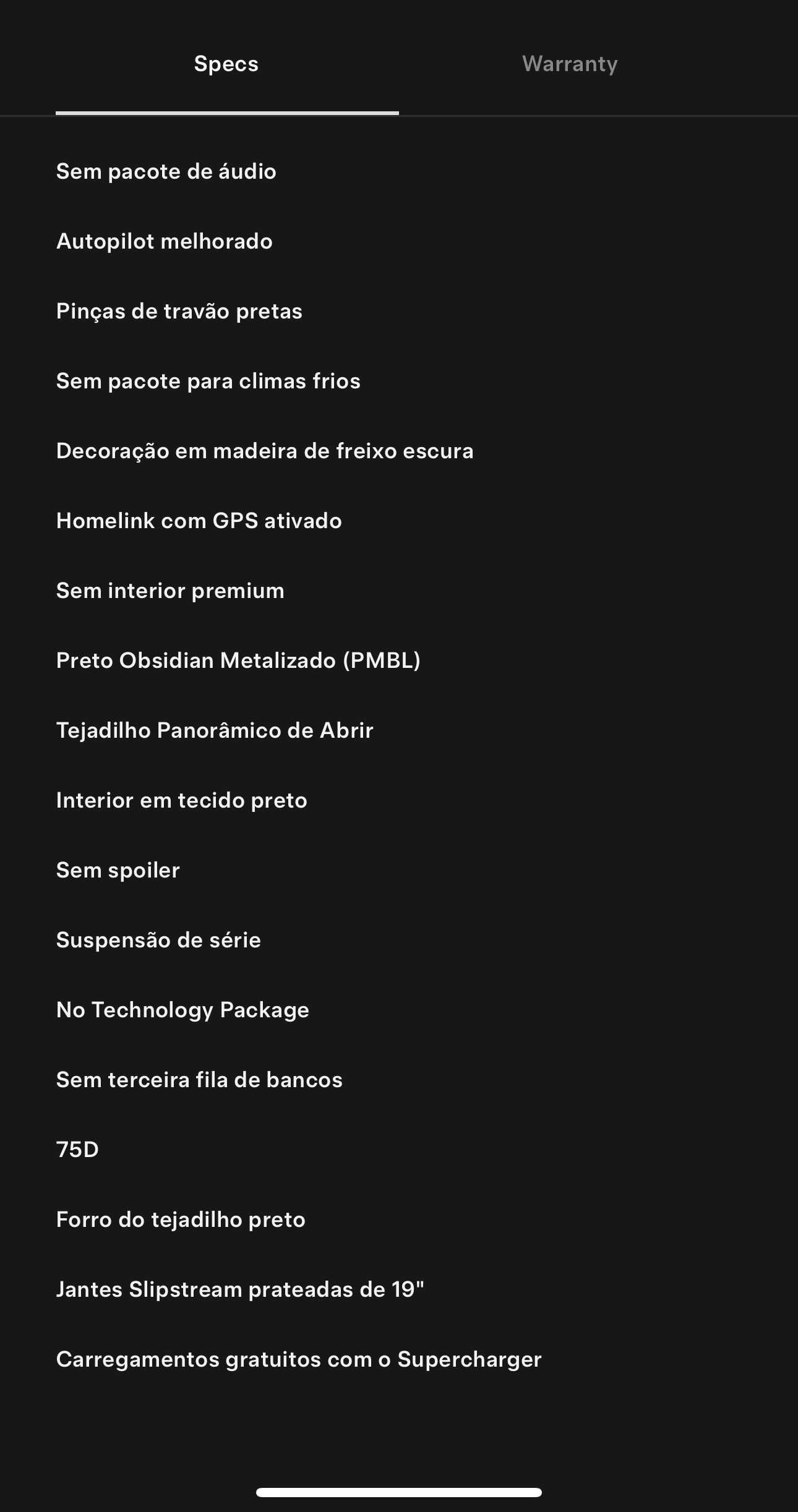 Model S 75D - Supercharger Grátis - Autopilot Pago - Panorâmica