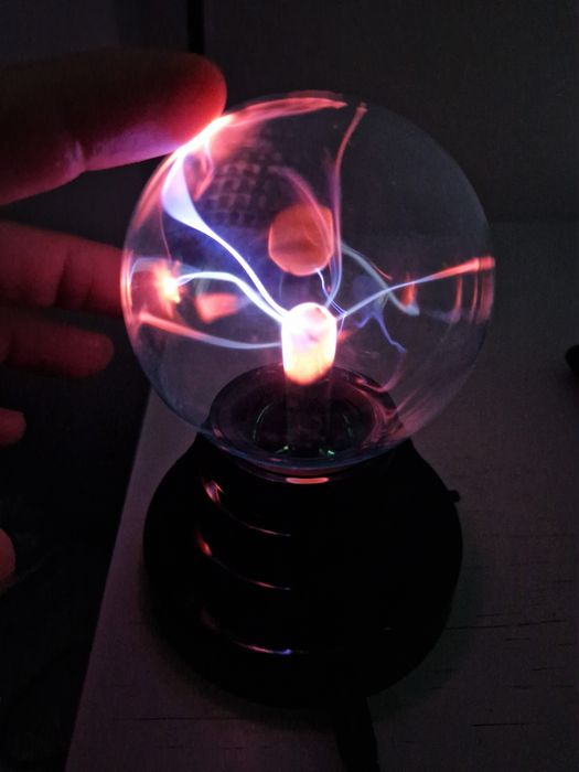 Lâmpada plasma interactivo ao toque. Novo