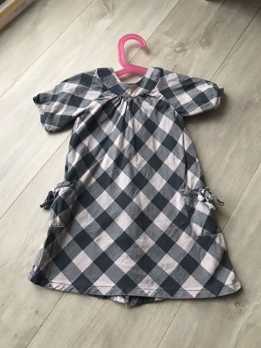 Sukienka 86 kratka vintage przyjemna bawelna odealna na wiosne