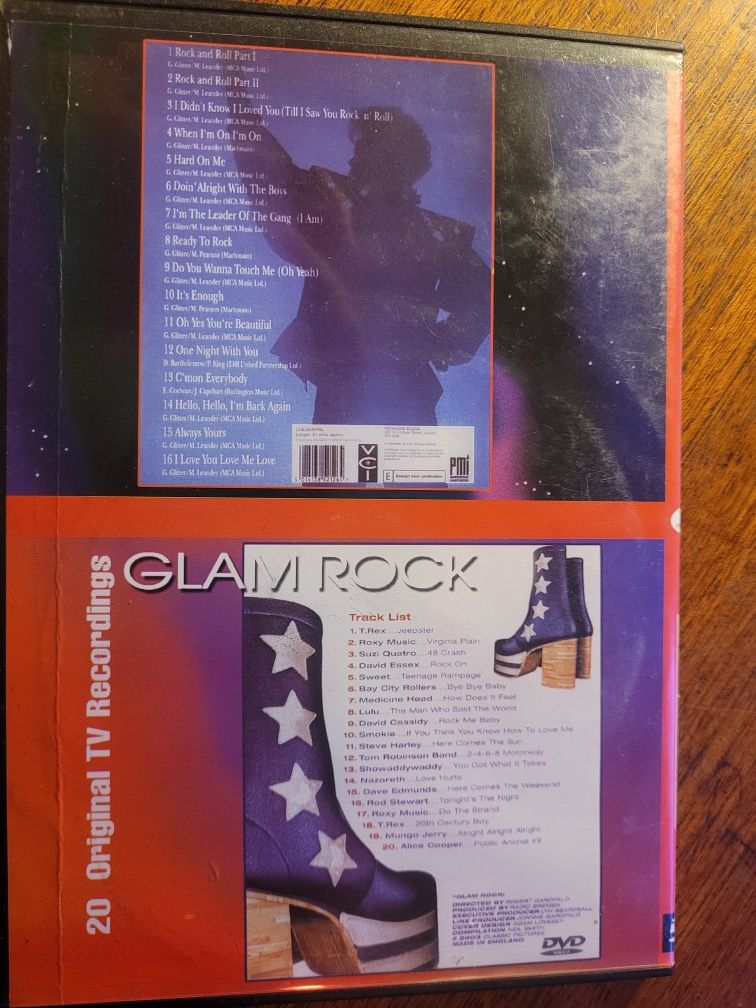 DVD Gary Glitter Live-Rock'n'Roll's Greatest Show/Glam Rock 20 TV Hits